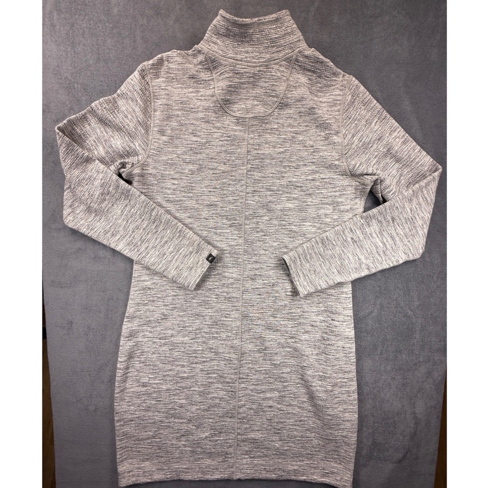 Tommy Bahama Marled Flip Side Reversible 1/4 Zip Dress Silver Streak Heather M - Picture 10 of 15